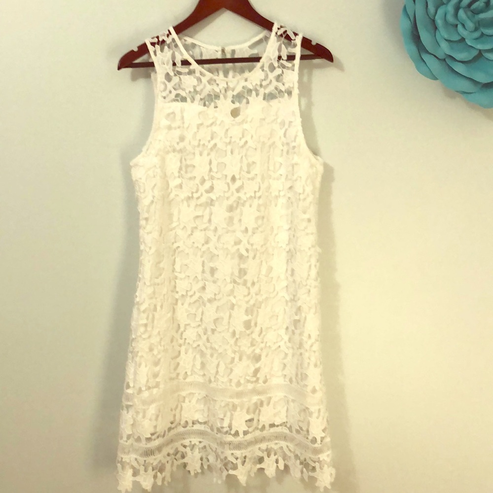 GORGEOUS Francesca’s white lace dress- TAGS!